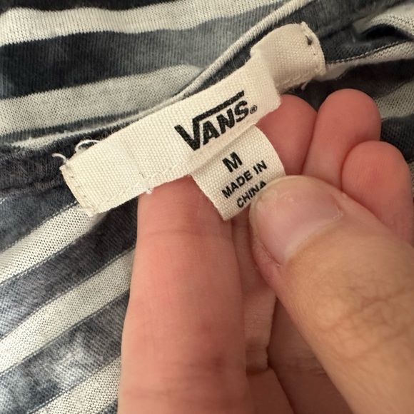 Vans long back cutout tank top striped gray tie-dye Medium - Picture 7 of 9